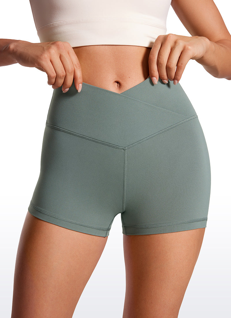 Butterluxe V Cross Waist Shorts 3" - Image 8