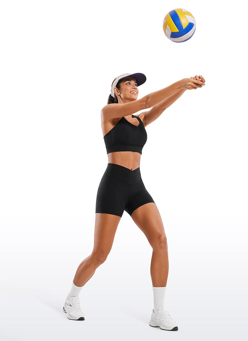 Butterluxe Yoga Pockets Shorts 4''- V Cross Waist - Image 18