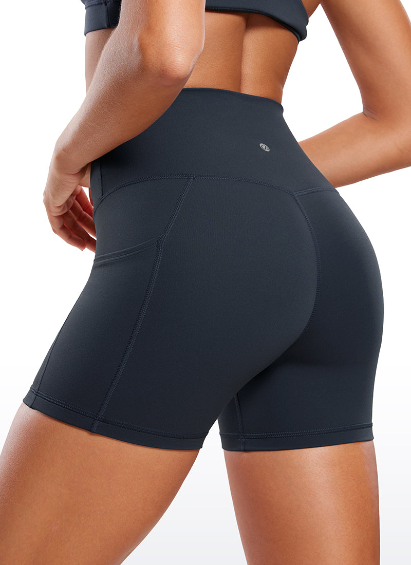 Butterluxe Yoga Pockets Shorts 4''- V Cross Waist - Image 25