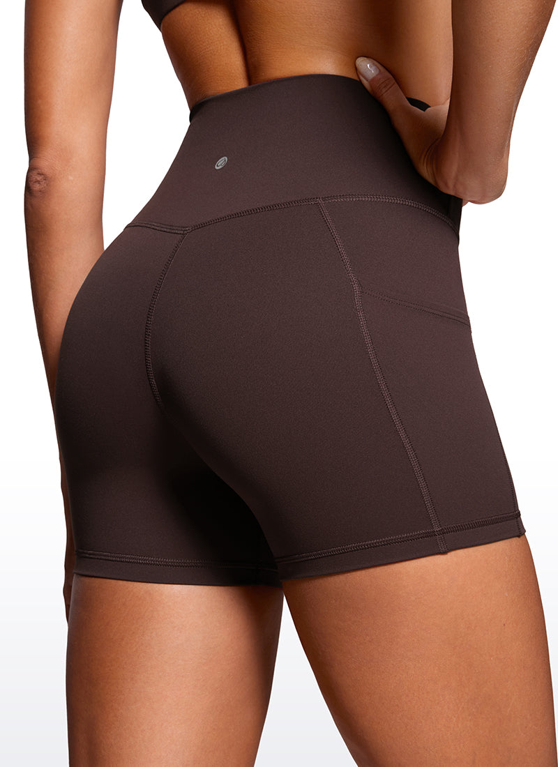 Butterluxe Yoga Pockets Shorts 4''- V Cross Waist - Image 10