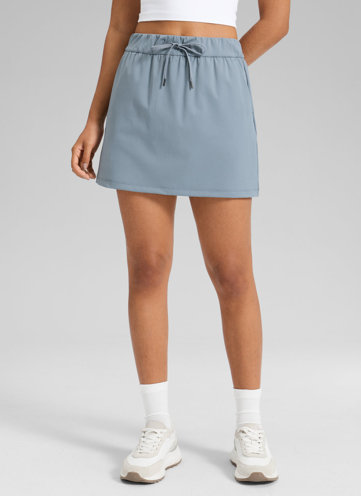 Stretch Drawstring Liner Skirt 15'' - 5 Pocket - Image 6