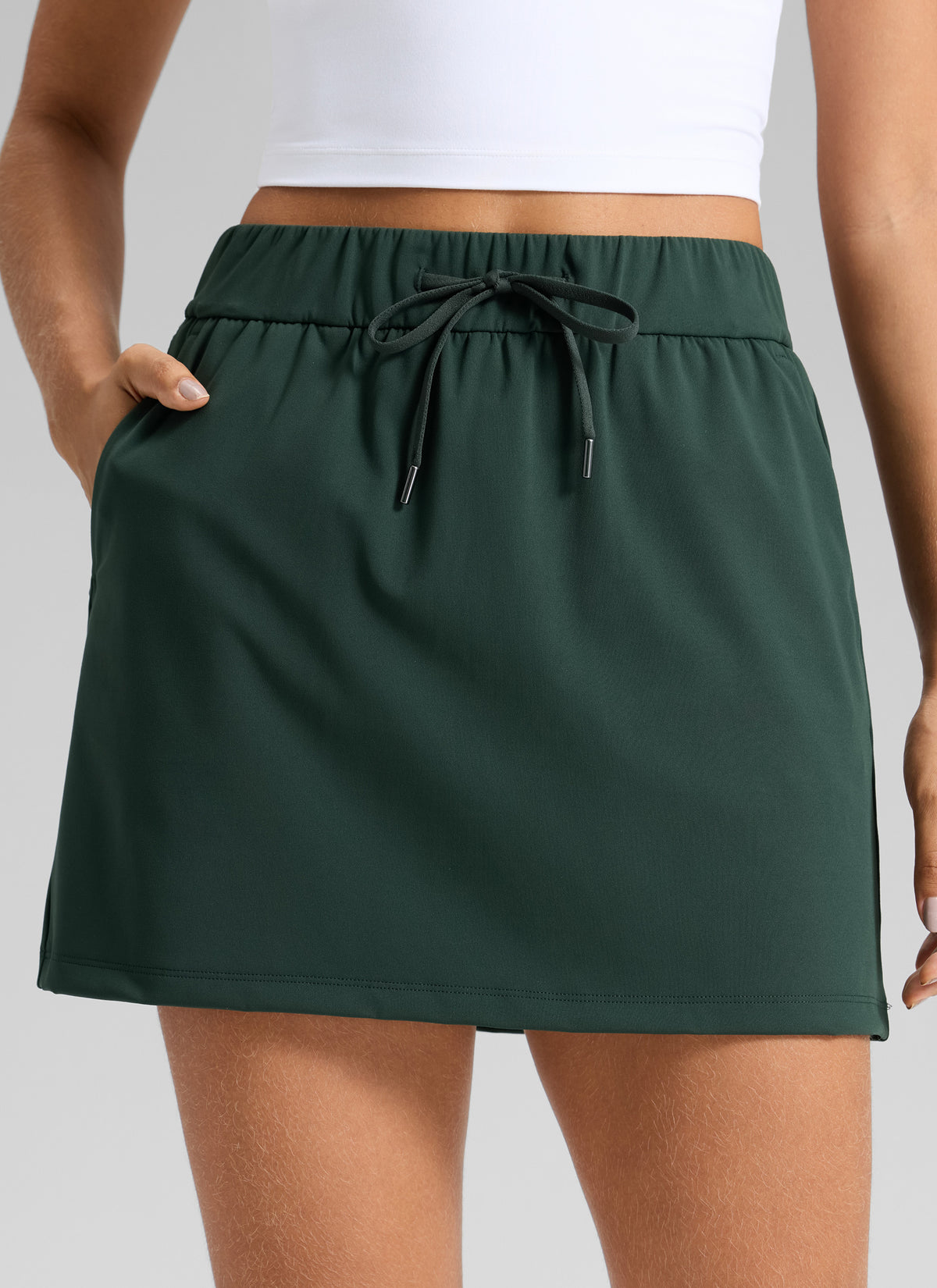 Stretch Drawstring Liner Skirt 15'' - 5 Pocket - Image 5