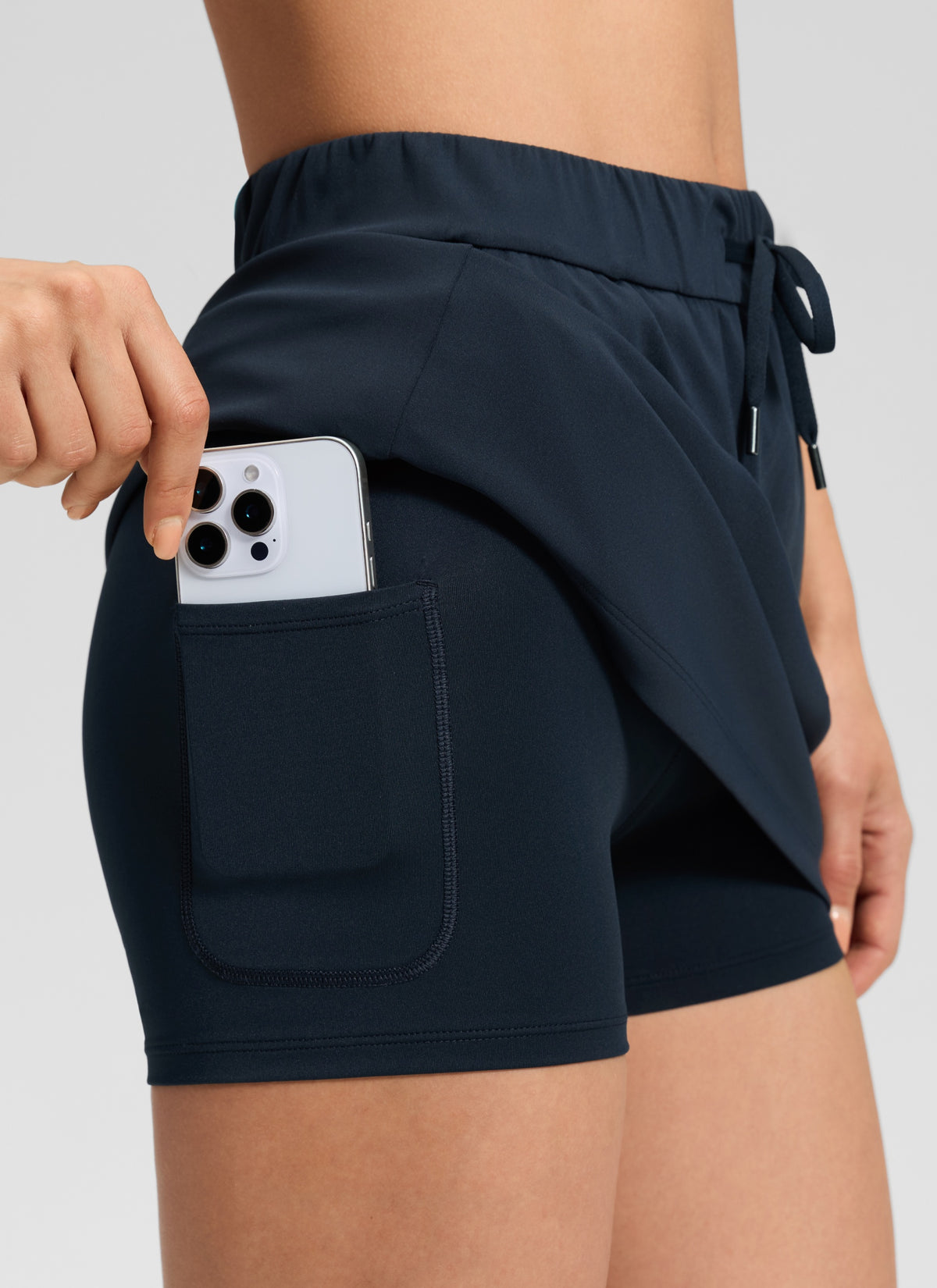 Stretch Drawstring Liner Skirt 15'' - 5 Pocket - Image 19