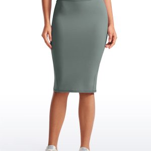 Butterluxe High Rise Midi Pencil Skirt 26''