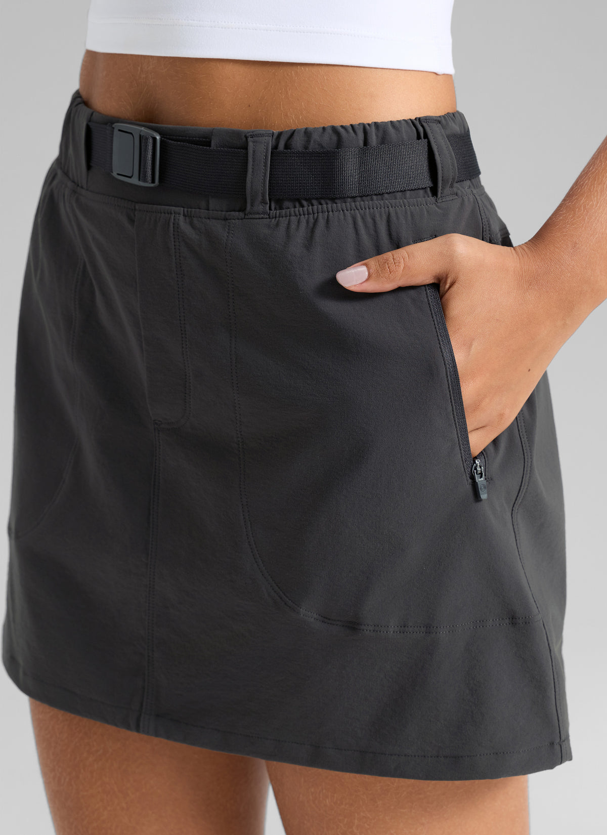 Stretch High Rise Mini Hiking Skirt 14.5’’ - Image 4