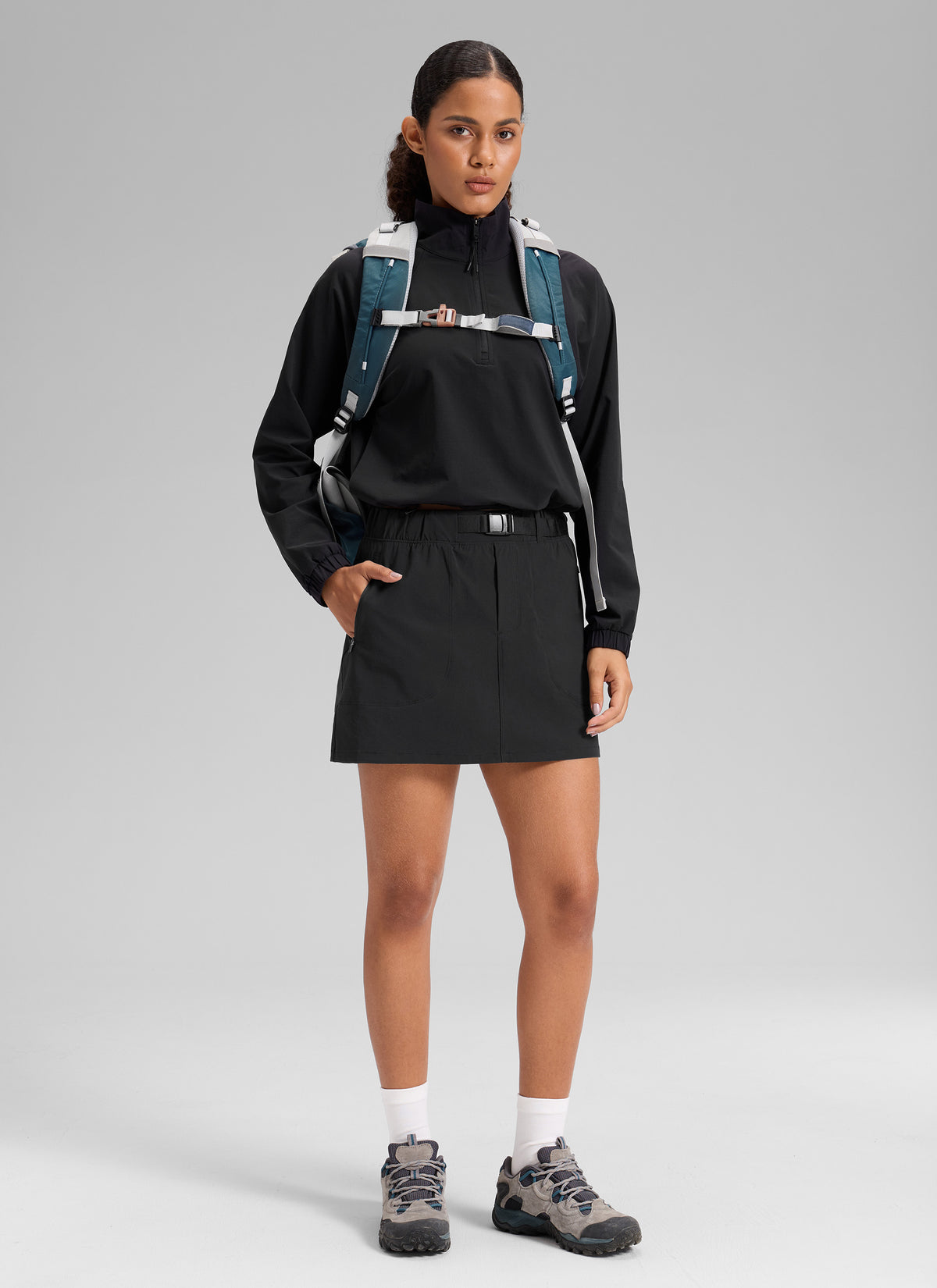Stretch High Rise Mini Hiking Skirt 14.5’’ - Image 8