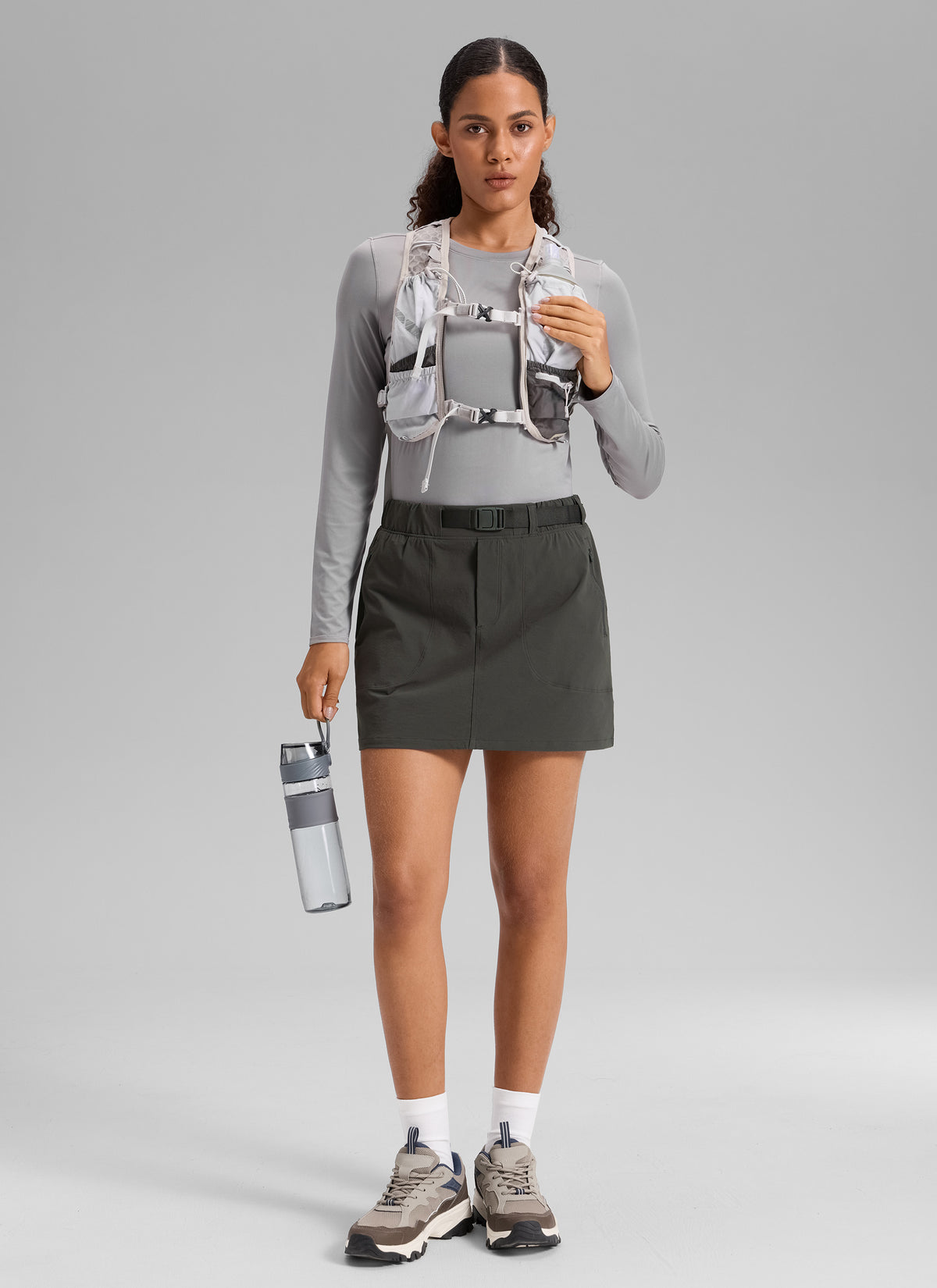 Stretch High Rise Mini Hiking Skirt 14.5’’ - Image 13